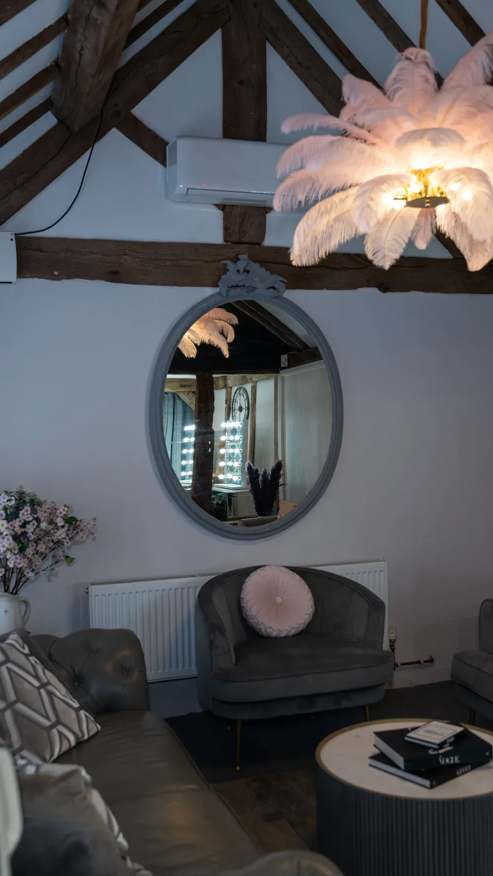 A relaxed corner of The Blossom bridal suite