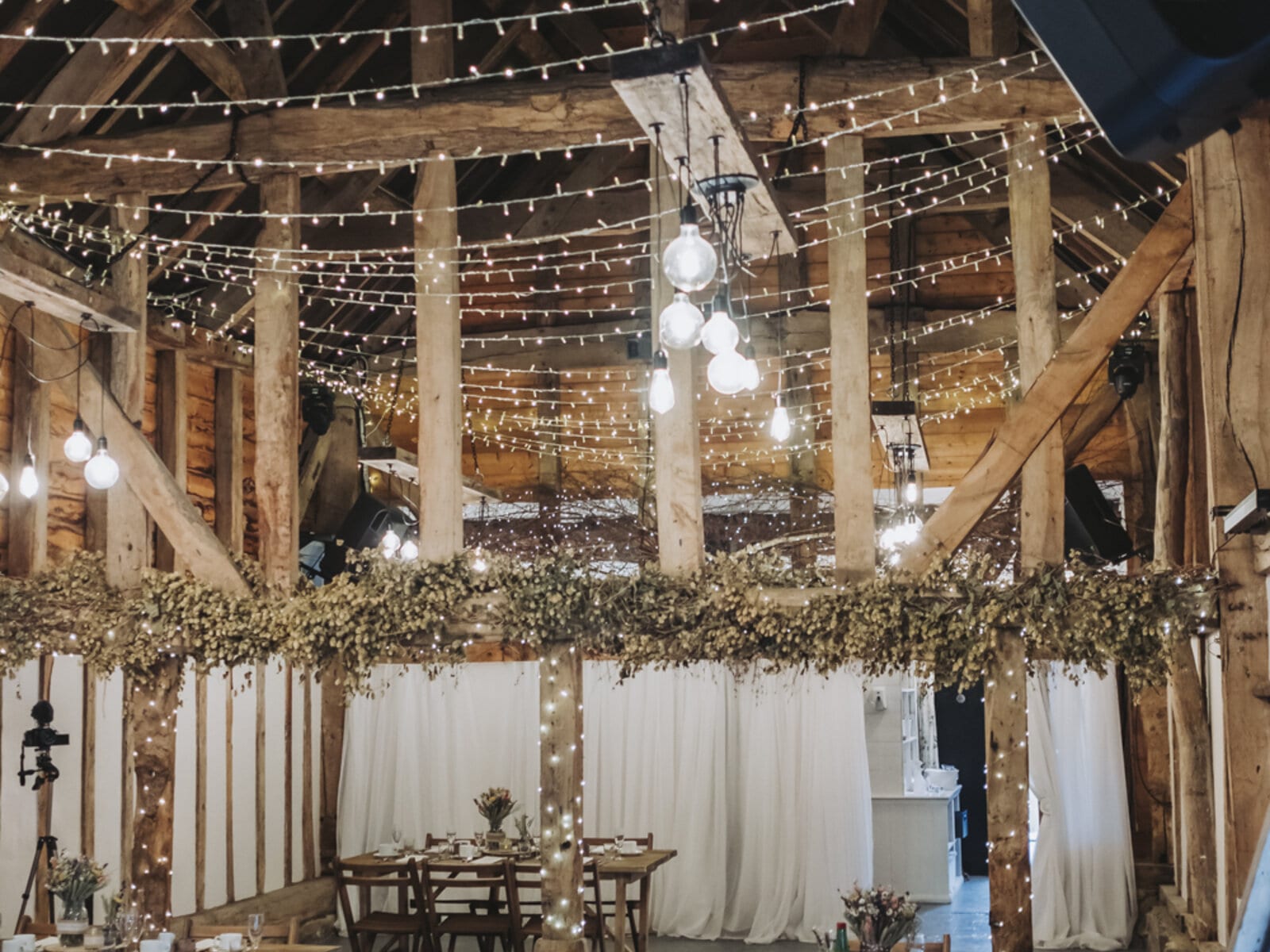 The Apple Barn set up for a private party at The BarnYard
