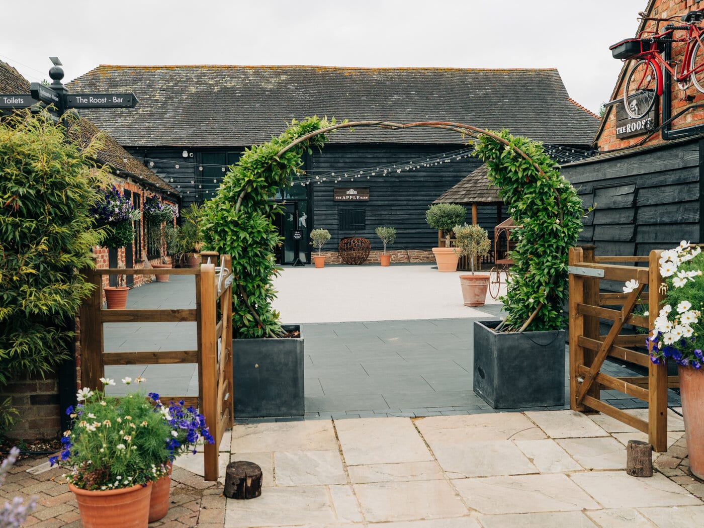The Apple Barn and its Courtyard at The BarnYard