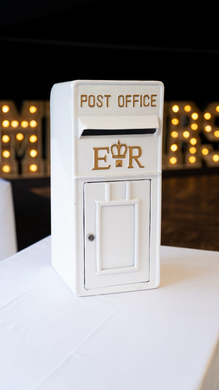 White Postbox at The BarnYard