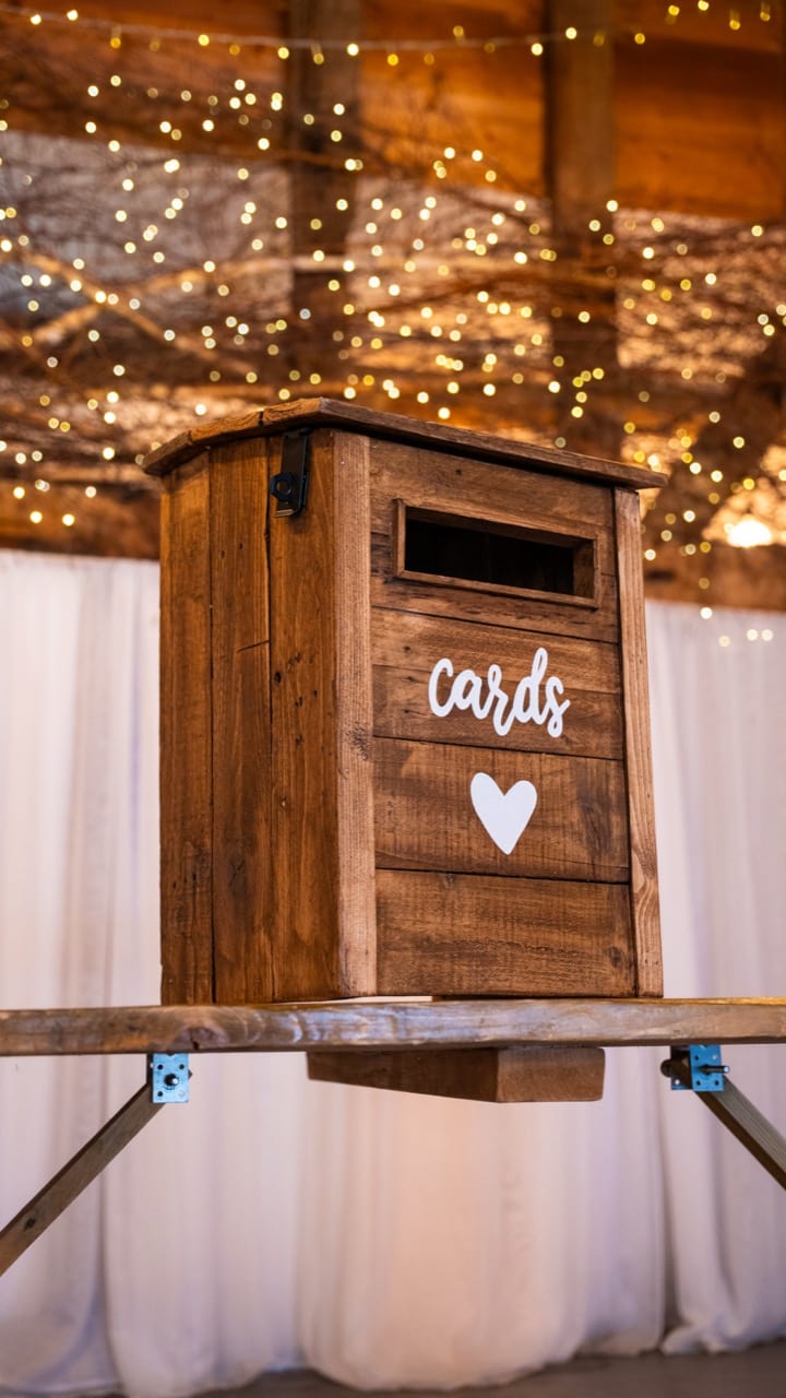 Wooden Postbox at The BarnYard