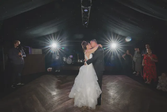 A first dance under the Arboretum lights