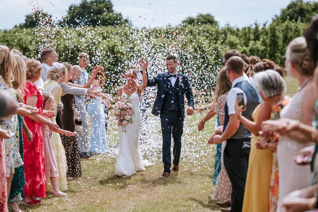 A confetti walk through the orchards