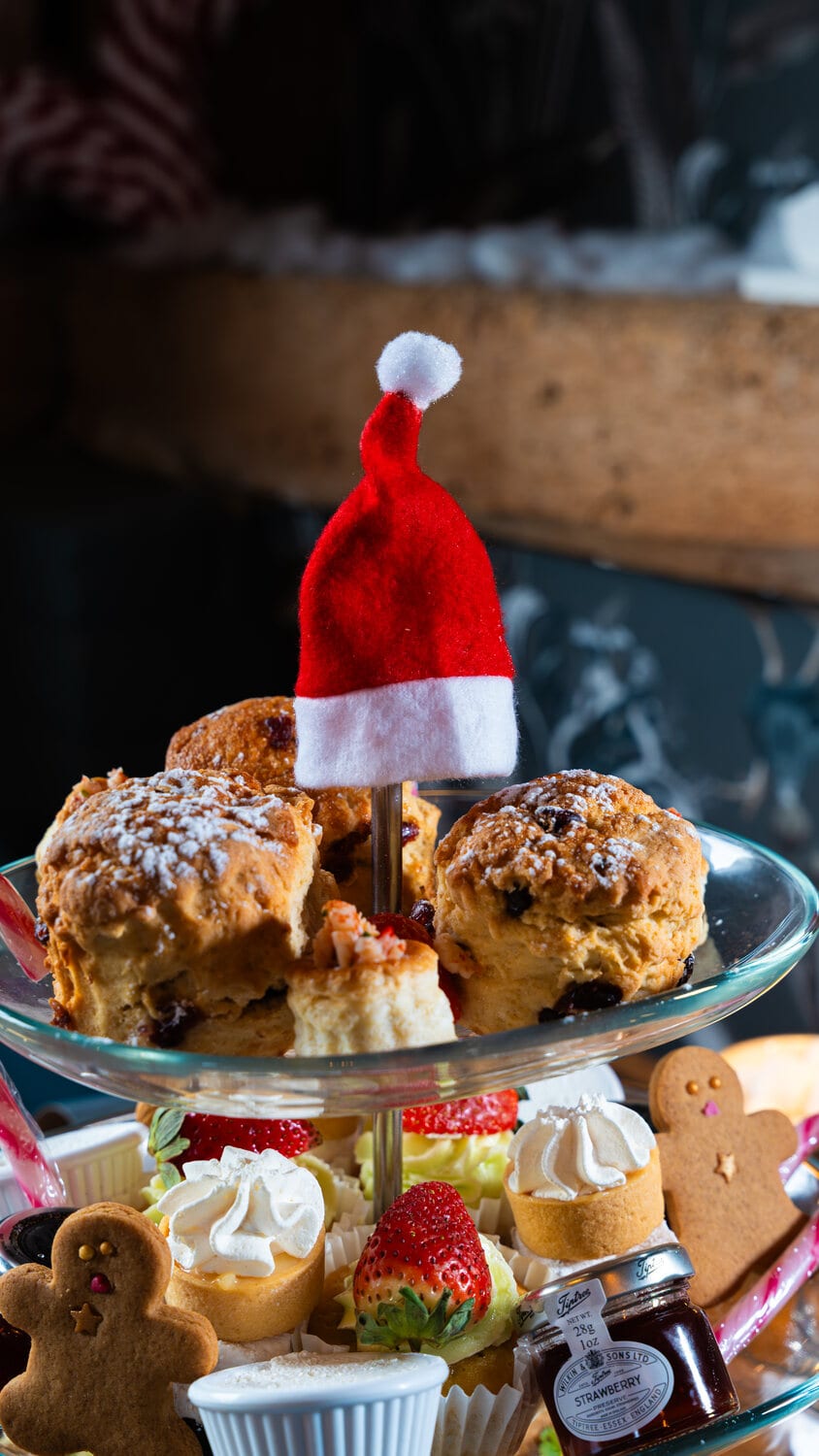 A festive afternoon tea selection