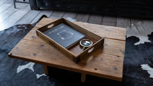 A luxury cars tray set out on the coffee table