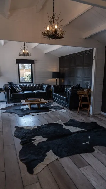 The Hyde Out lounge with its dark panelled walls