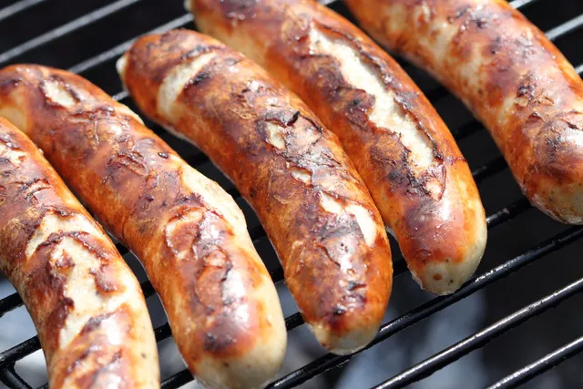 Sausages on the barbecue