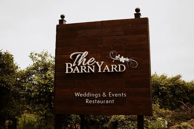 The BarnYard sign at the orchard entrance