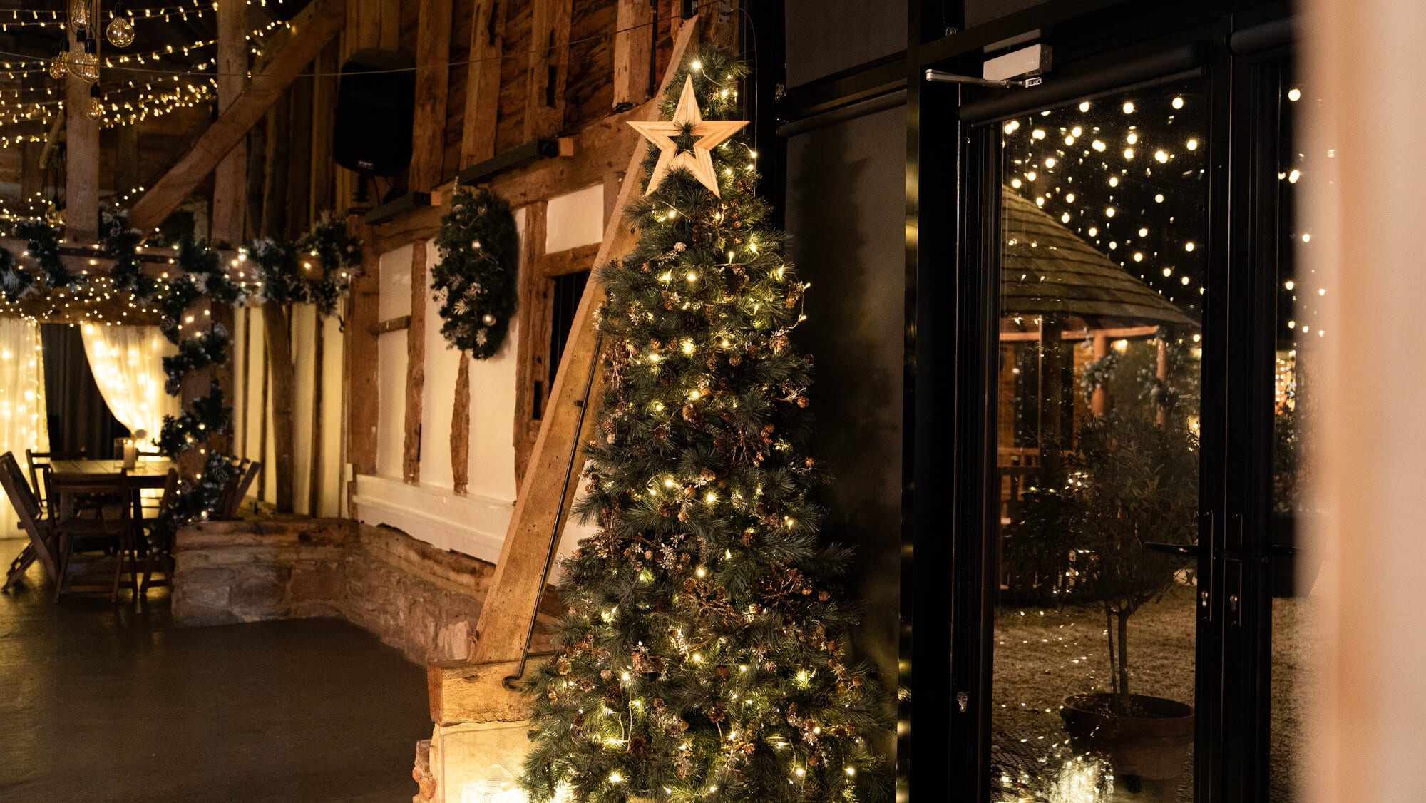 The Arboretum dressed for Christmas at The BarnYard