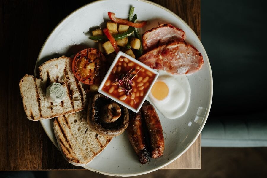 A dish from the Breakfast menu at The BarnYard