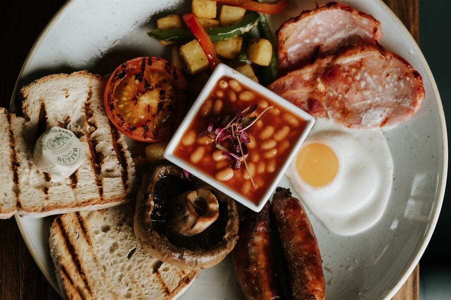 A dish from the Breakfast menu at The BarnYard
