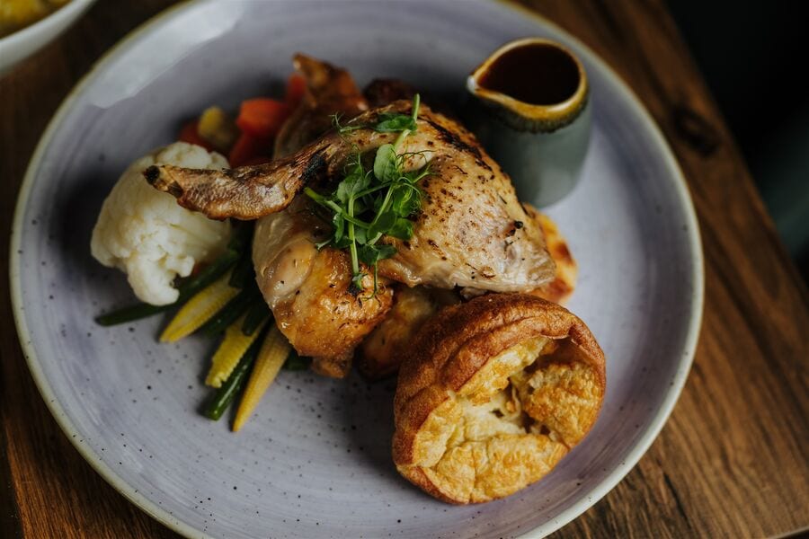 A dish from the Sunday Lunch menu at The BarnYard
