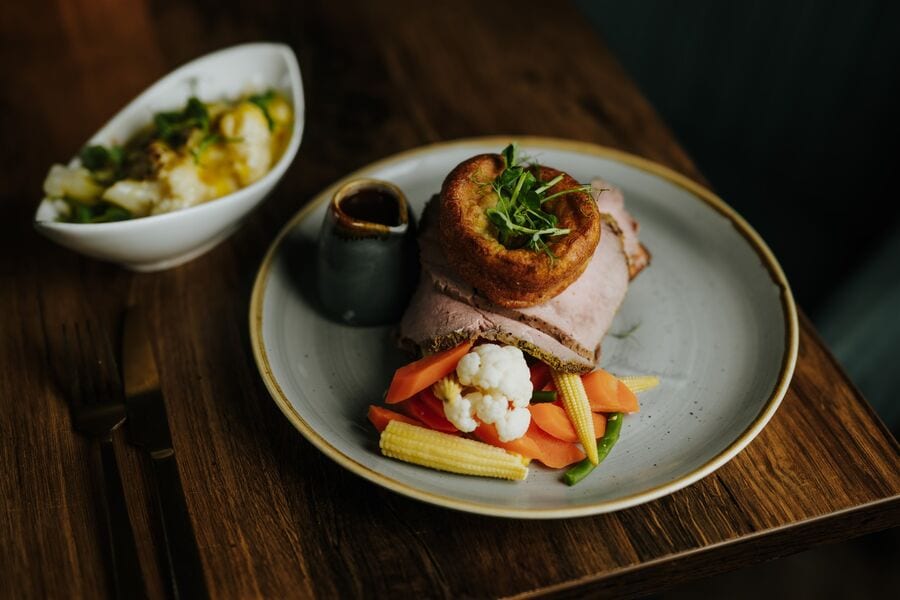 A dish from the Sunday Lunch menu at The BarnYard