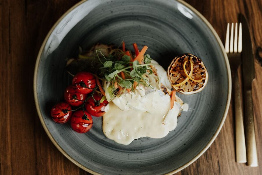 A dish from the Sunday Lunch menu at The BarnYard