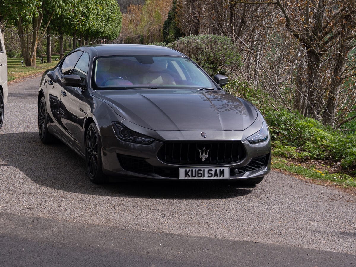 A prestige executive wedding car at The BarnYard